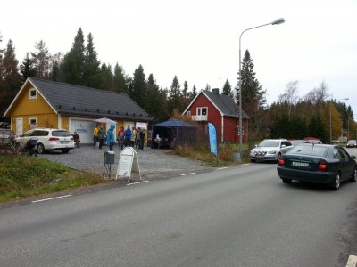 Många besökare.